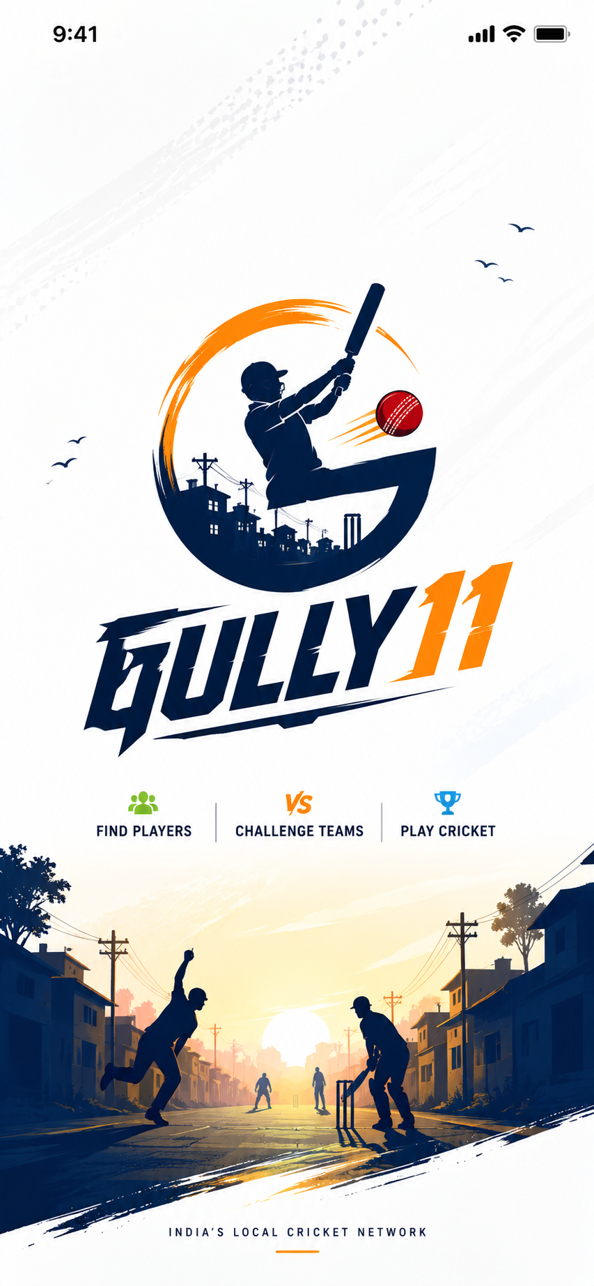 Gully11 app splash